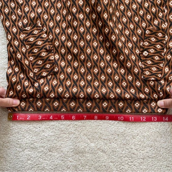 ZARA PATTERNED WOVEN SKORT (KIDS) - Picture 7 of 9